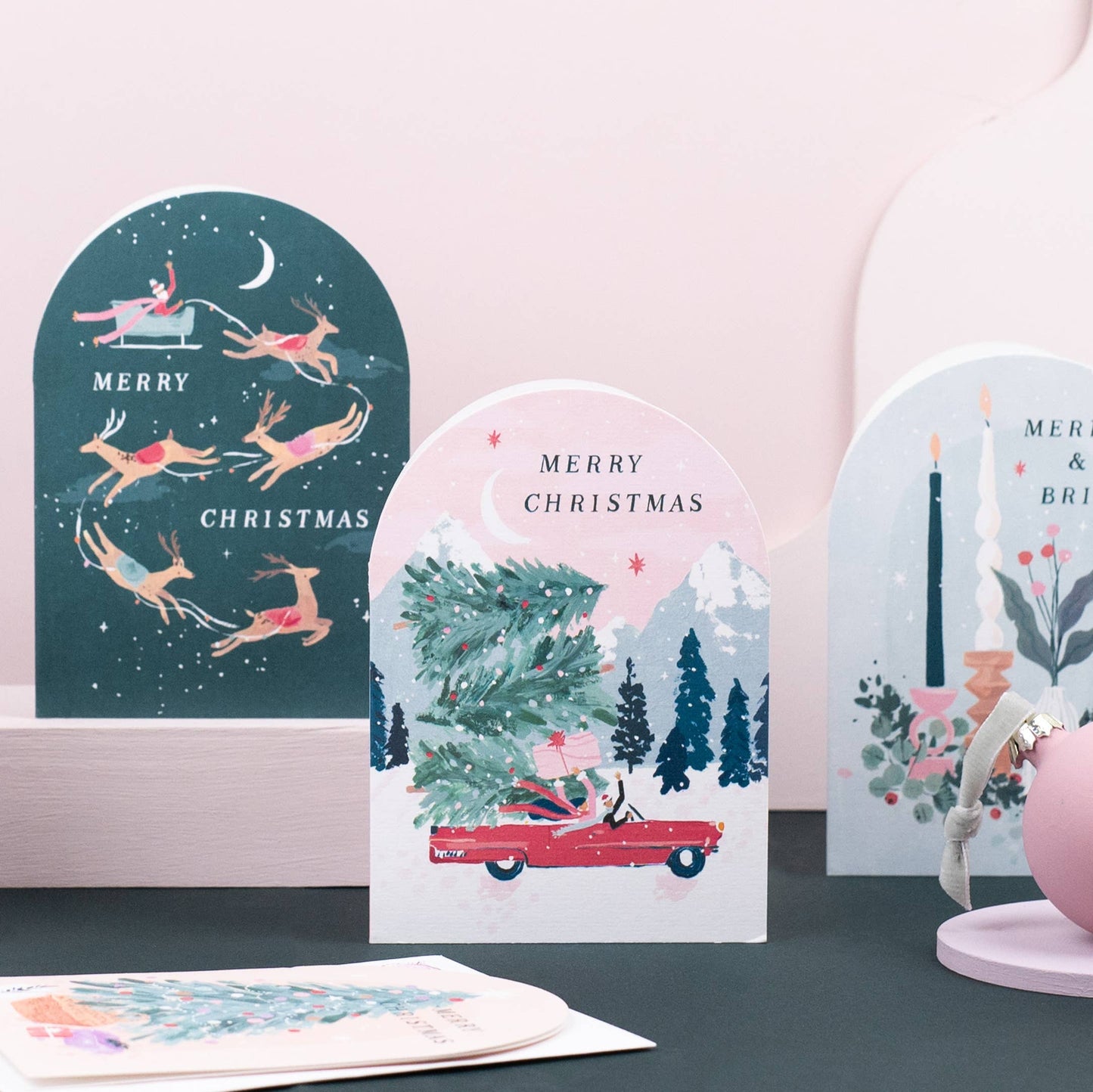 Cartes de Noël en voiture | Carte de vœux | SISTER PAPER CO