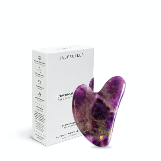 Le Gua Sha Améthyste - Pierre de massage visage