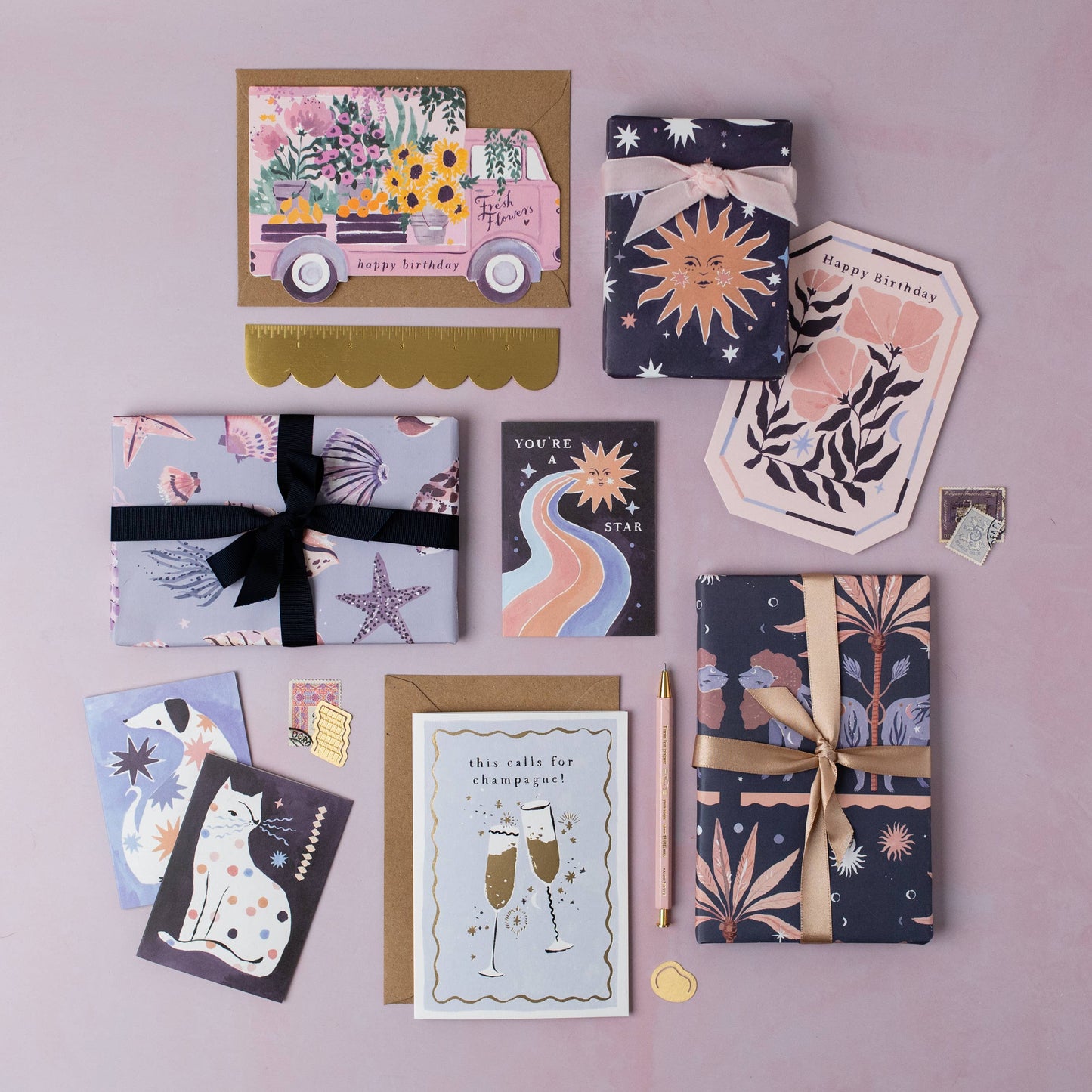 Carte This Calls For Champagne | Carte de félicitations SISTER PAPER CO