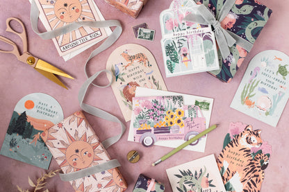 Carte d'anniversaire Flower Truck  Florale - SISTER PAPER CO