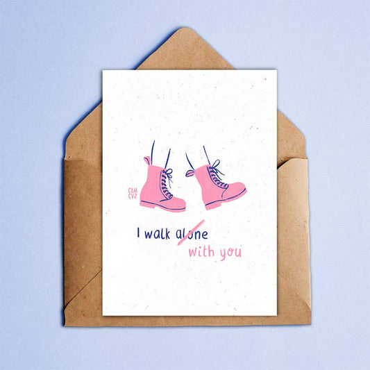 I walk with you | carte postale: A6