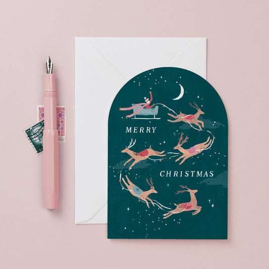 Carte de Noël Renne | Cartes de Fêtes  SISTER PAPER CO