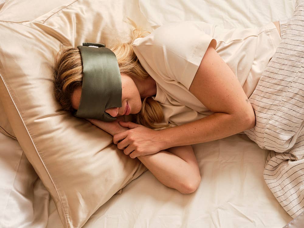 Masque de Nuit Bandeau Pure Soie: Leopard  EMILY'S PILLOW