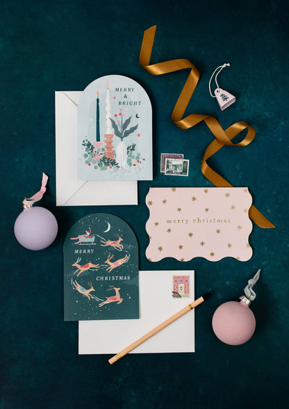 Carte de Noël Renne | Cartes de Fêtes  SISTER PAPER CO