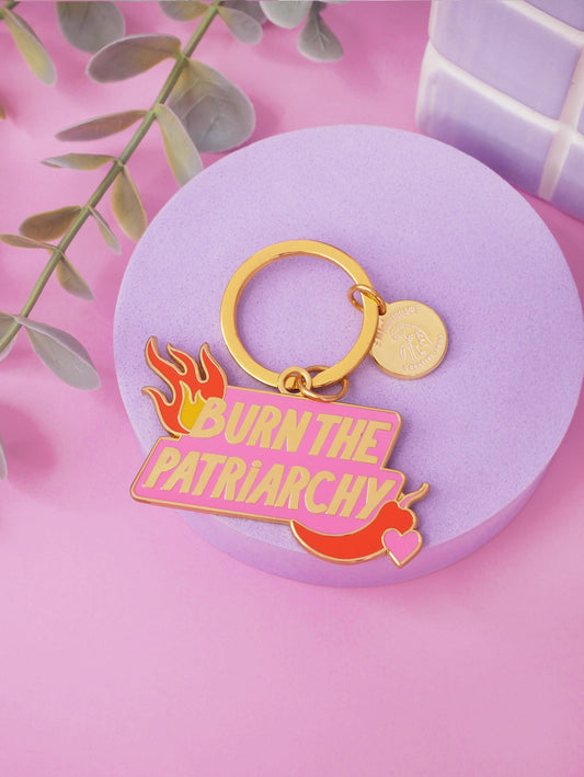 Porte-clé Burn the Patriarchy MALICIEUSE