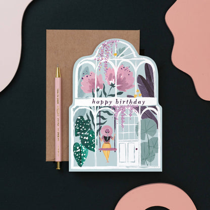 Carte d'anniversaire Greenhouse | SISTER PAPER CO