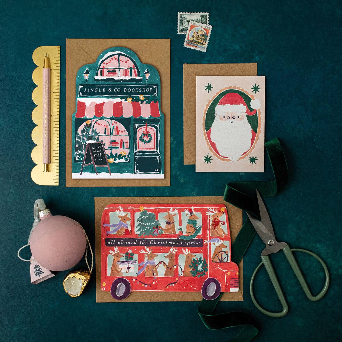 Carte de Noël de la librairie | Cartes de vœux | Noël 2026