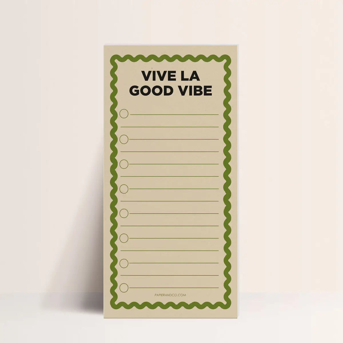 Bloc Note - Vive la Good Vibe